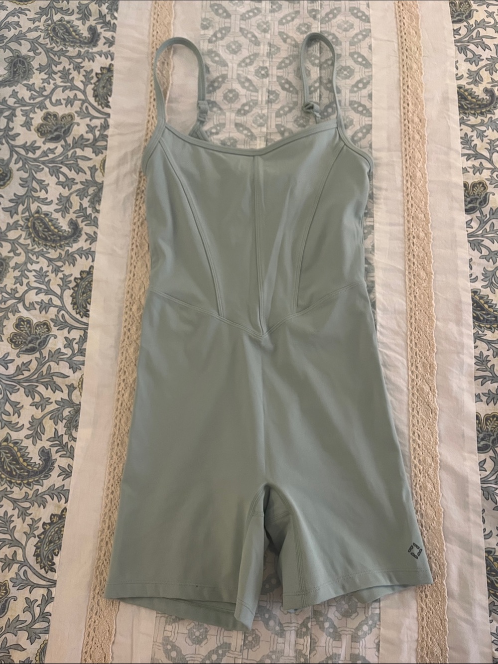 Sage Green Fitted Unitard